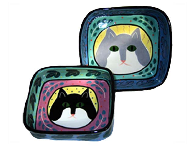 Square Cat Bowls