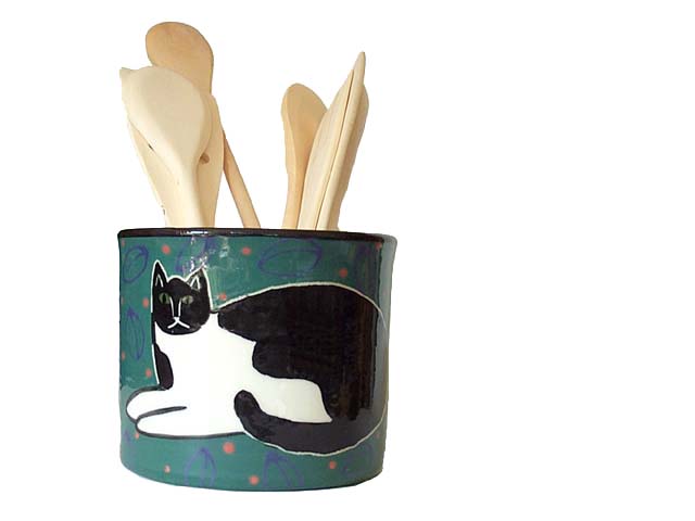 Cat Spoon Jar